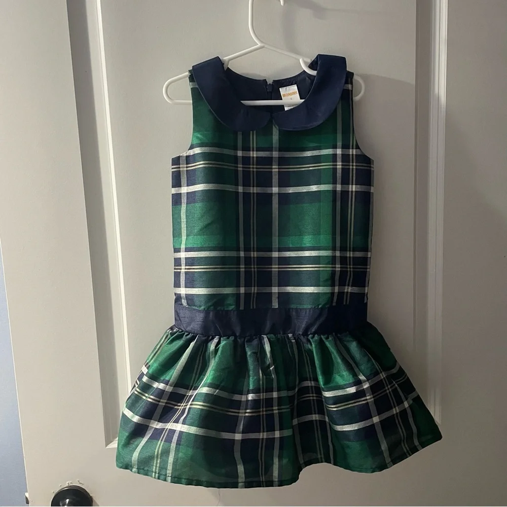 Gymboree Green and Blue Plaid Kids Dress